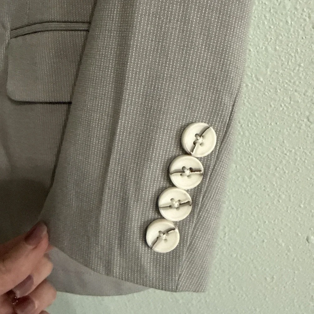 Calvin Klein Kids Boys Size 7 Gray Blazer‎ Suit Jacket Modern Wedding Easter